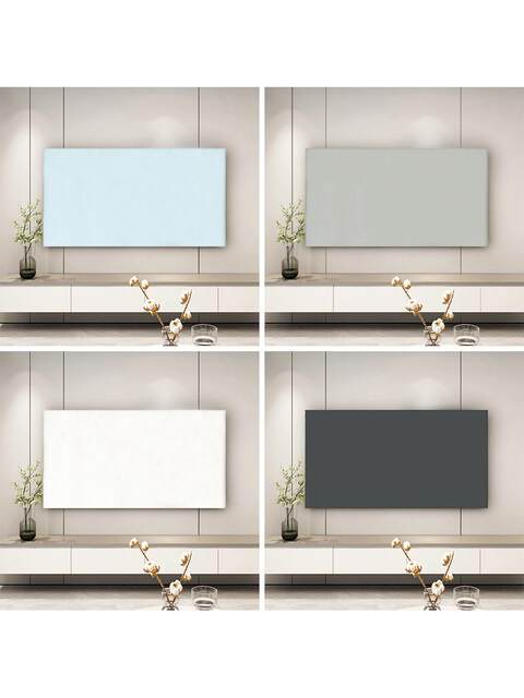 Solid Color Tv Cover Nordic Style Cream Style Plain High-End Dust Cover Hanging Desktop Universal Tv Cover Cloth
