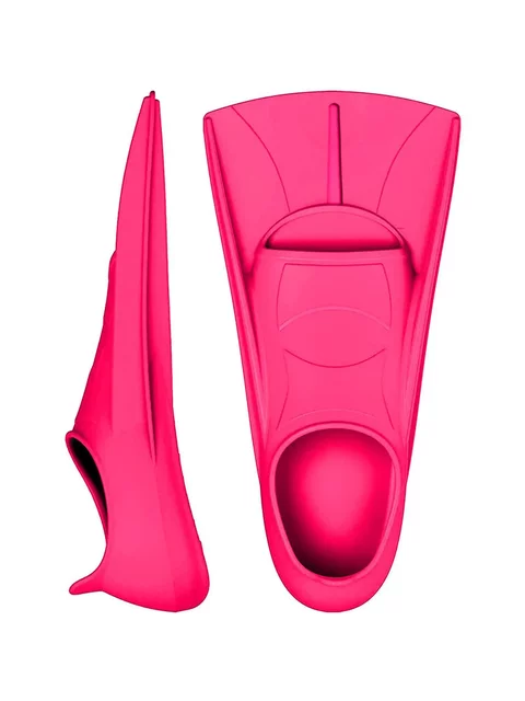 Silicone Short Fins for Men, Adults, and Children, Freestyle Training, Butterfly Stroke Fins, Swimming and Snorkeling Equipment, Women's Professional Diving