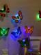 Glow-In-The-Dark Butterfly Stickers for Bedroom and Living Room Led Electronic Light-Emitting Self-Adhesive Background Wall Cute Romantic Christmas Scene Decoration