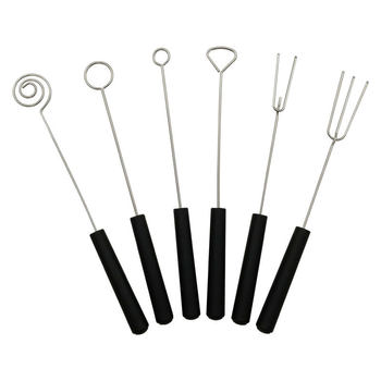 304 Stainless Steel Chocolate Fork Cheese Fondue Fork Kitchen Stove Dipping Fork Cheese Fork Fruit Fork Baking Gadgets