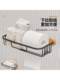 No-Drill Bathroom Tissue Box Toilet Paper Holder Toilet Paper Storage Rack Hand Towel Holder Toilet Paper Box Roll Paper Holder