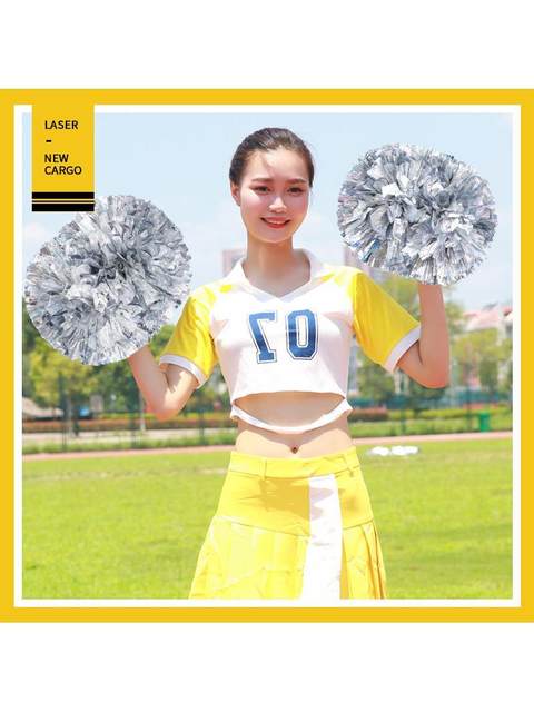 Cheerleading Pom Poms, Laser Pom Poms, Cheerleading Pom Poms, Cheerleading Hand Flowers, International Event Style Colorful Balls