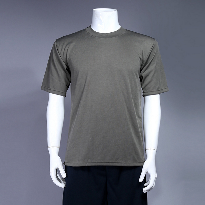 Outdoor physical training suit suit summer training short-sleeved shorts quick-drying breathable loose round neck running T-shirt men