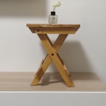 Folding solid bamboo horse stool multi-functional and convenient to carry outdoor and indoor Baba stool