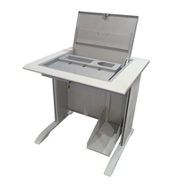 Flip computer desk training desk multi-functional desk multimedia desk hydraulic flip machine fire table