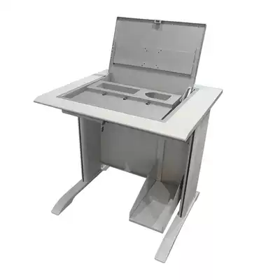 Flip computer desk training table multifunctional desk multimedia desk hydraulic flip device fire board table