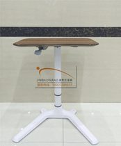 Lifting table steel wood pneumatic lifting platform negotiation table simple European style bar home writing computer table