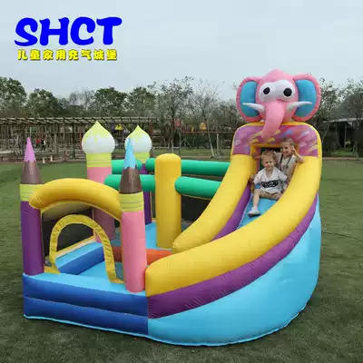 Children's bouncy castle home indoor small Slide Park naughty Fort jumping trampoline toddler toy playground