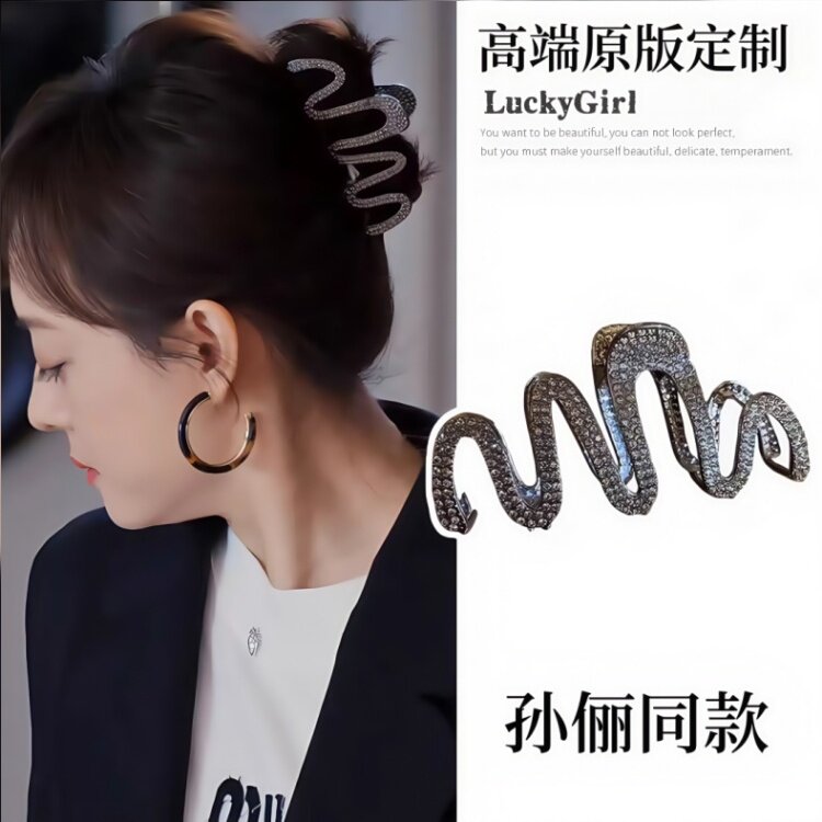 非常に良い生活：胡曼麗と孫立が着用した同じ金属製ヘアクリップ、後頭部全体を覆うハイエンドスタイル、大きなアップヘアクリップ