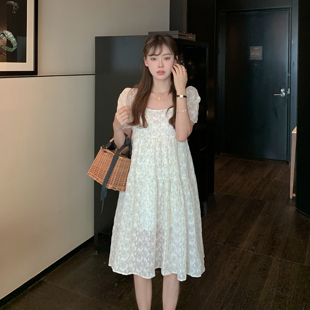 Foreign Pregnancy Maternity Dress Summer Clothing Out Fashion style Suit Big Size Dress Damp Hot Mother Personality Net Red Summer Dress