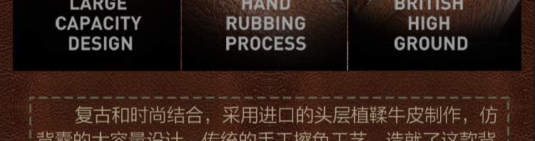 HANMIIS mới lớp trên cùng da bò ba lô công suất lớn ba lô du lịch đầy đủ da nam túi ba lô - Ba lô túi đeo chéo yame