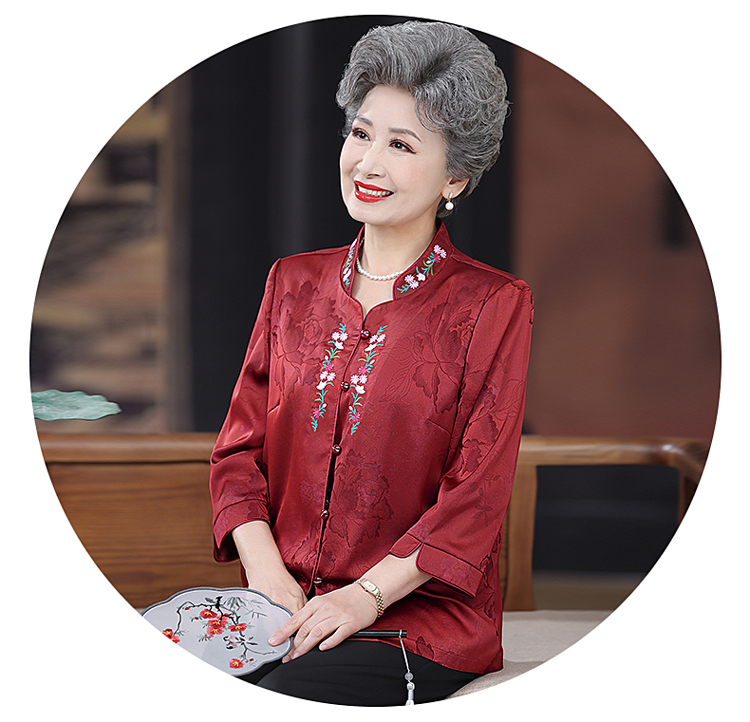 E5843 1390K ÁO SƠ MI NỮ TAIRYA MÙA HÈ TRUNG NIÊN DÙNG TRONG LỄ CƯỚI THỜI TRANG NỮ LỤA TƠ TẰM G04 SẢN PHẨM MỚI
