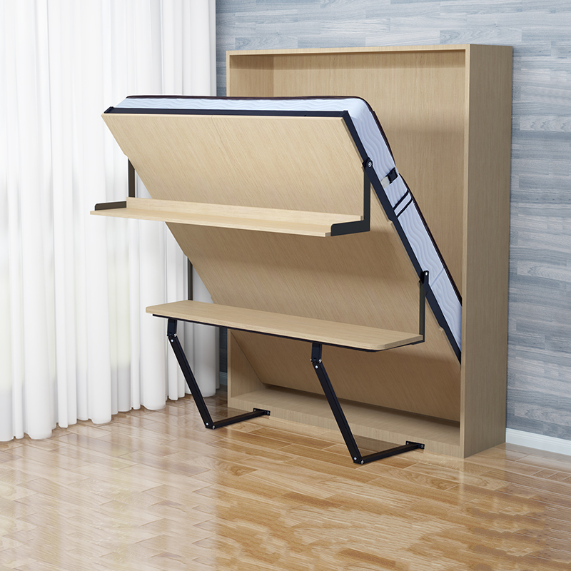 Desk Invisible Bed Multifunctional Combination Turn Down Bed Wall Hidden Folding Wall Bed Flip Rotation Murphy Bed