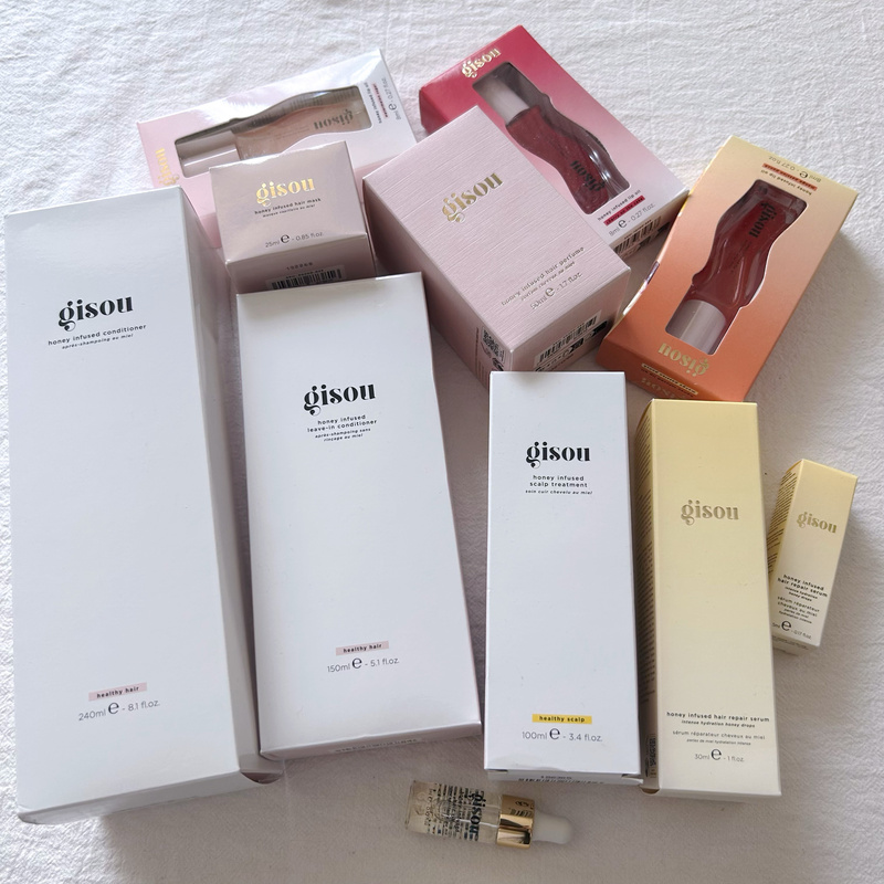 American Version of Gisou Honey Honey Shampoo, Conditioner, Hair Mask, Honey Rose Hair Spray, Hair Oil, Lip Oil