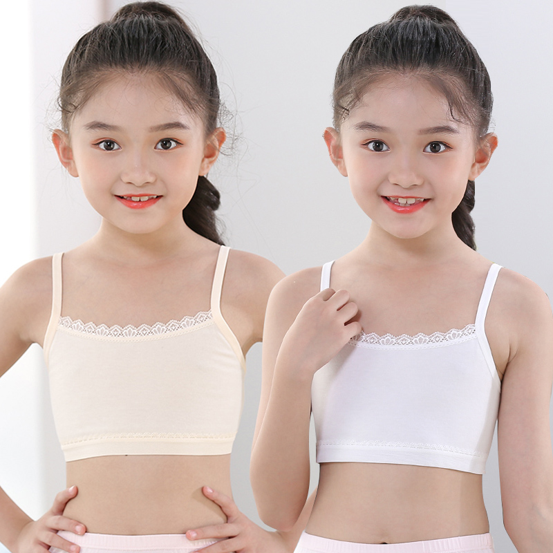 Girls underwear small vest girls in development stage 9 - 12 year old girls wear thin summer in the first stage