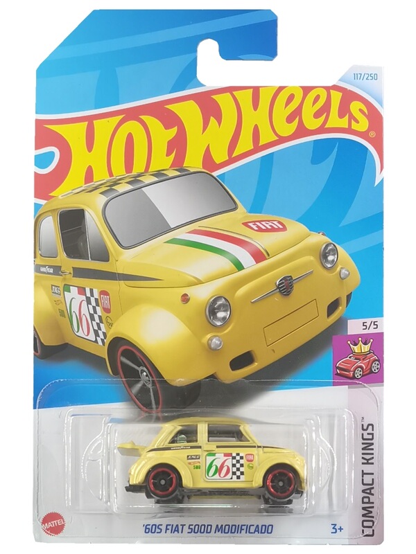 2026 Hot Wheels Hot Little Sports Car Fiat Fiat 500E Alloy Car Model Children's Toy