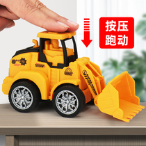 Childrens press inertial engineering vehicle toy boy drop-resistant excavator excavator forklift bulldozer road roller locomotive