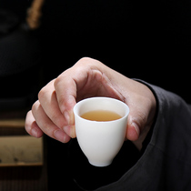 Chenxiang ceramic tea cup white porcelain kung fu small tea cup tea set household Cup single small tea bowl tea cup