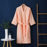Хлопковый тонкий быстросохнущий банный халат подходит для мужчин и женщин для влюбленных