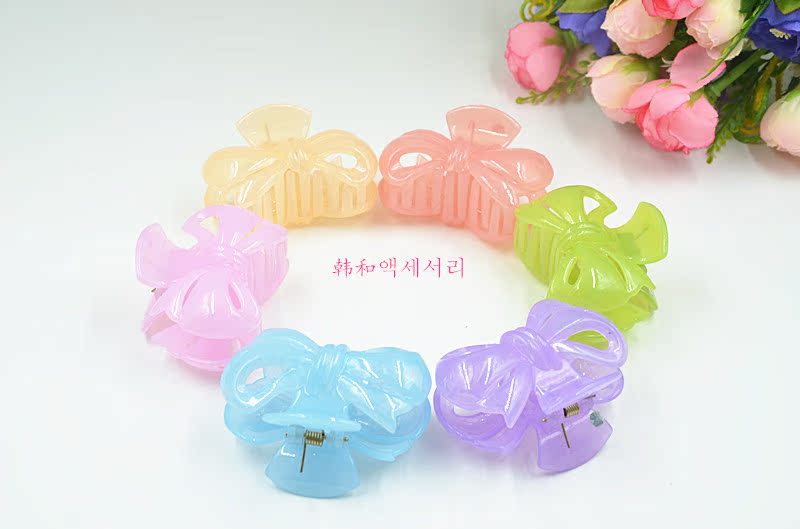 Kẹp tóc Gripper Kích Thước Lớn Bath Clip Jelly Loạt Medium Mát Clips Adult Tóc Phụ Kiện Đơn Giản Tóc Ngắn