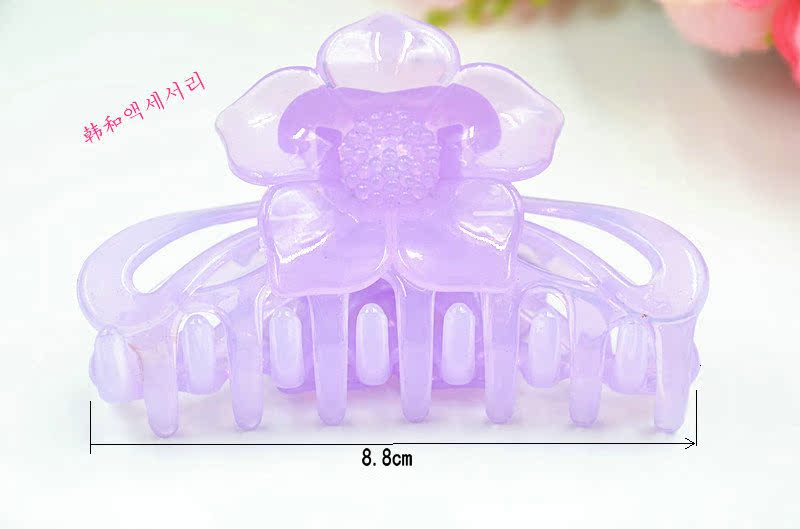 Kẹp tóc Gripper Kích Thước Lớn Bath Clip Jelly Loạt Medium Mát Clips Adult Tóc Phụ Kiện Đơn Giản Tóc Ngắn