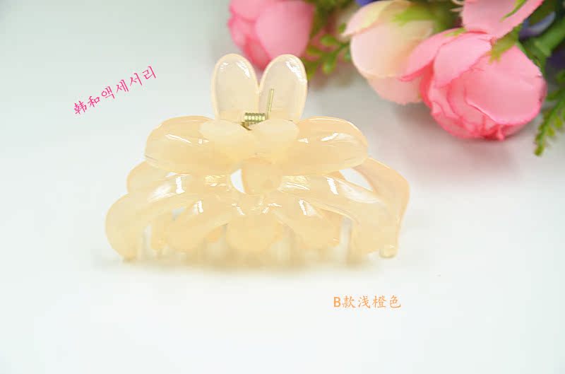 Kẹp tóc Gripper Kích Thước Lớn Bath Clip Jelly Loạt Medium Mát Clips Adult Tóc Phụ Kiện Đơn Giản Tóc Ngắn