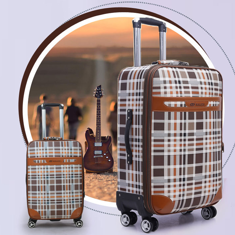 Password Box Student Suitcase 2428 Inch Suitcase Large Capacity Fashion Lalever Box Universal Wheel Leather Case Trend