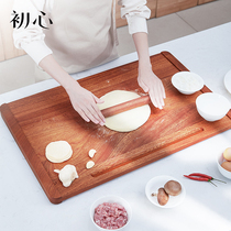 Initial roll panel household oversized solid wood kneading panel edible grade roll dumpling skin non-stick cutting board non-slip thickening