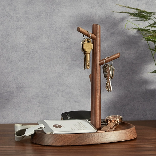 初心 Деревянная настольная коробочка для хранения, косметическая помада, очки для ключей