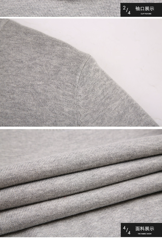 Áo len cao cổ mùa thu cotton nam phiên bản Hàn Quốc của xu hướng tự tu luyện áo len liền thân màu học sinh mùa đông nam
