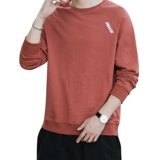 Демисезонная толстовка, универсальный модный лонгслив, в корейском стиле, круглый воротник, оверсайз