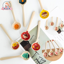 The Seal is happy to see Jingdezhens creative ceramic handmade spoon personality cute spoon Home Spoon Soup Spoon Spoon Spoon Cutlery