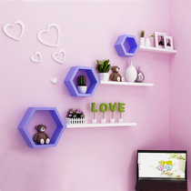 Creative milk tea shop Wall trinkets Bedroom room Bedroom room Wall shelf Wall pendant pendant