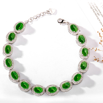 Hetian jade bracelet female natural Xinjiang authentic old pit jade New 925 sterling silver Japanese and Korean Joker Jasper bracelet