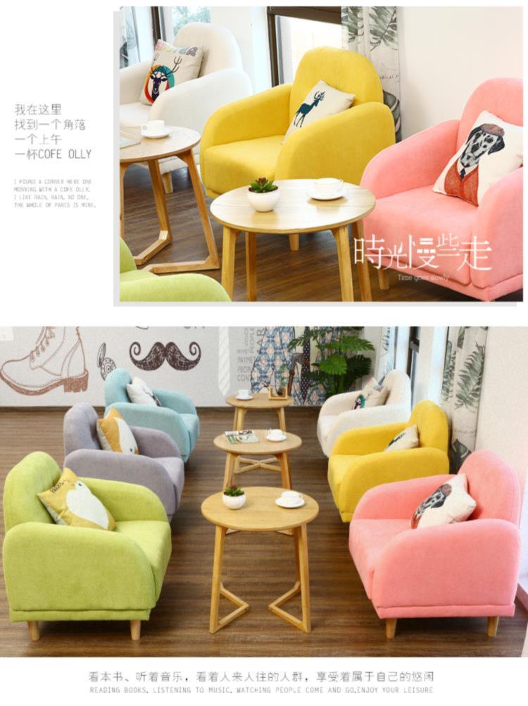 Bàn ăn và ghế ban công văn phòng thanh lịch Bàn vuông nhỏ tiếp tân sofa phòng đôi sử dụng đơn giản ba món đồ nội thất duy nhất cửa hàng tráng miệng - FnB Furniture