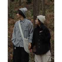 Crisis youth Japanese hairy plaid shirt men 2020 new autumn vintage long sleeve shirt coat lovers models