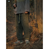 Crisis Youth Light Core Suede Multiple Pockets Turnip Casual Pants Men And Women Day Series Retro Loose Tooling Broadleg Long Pants