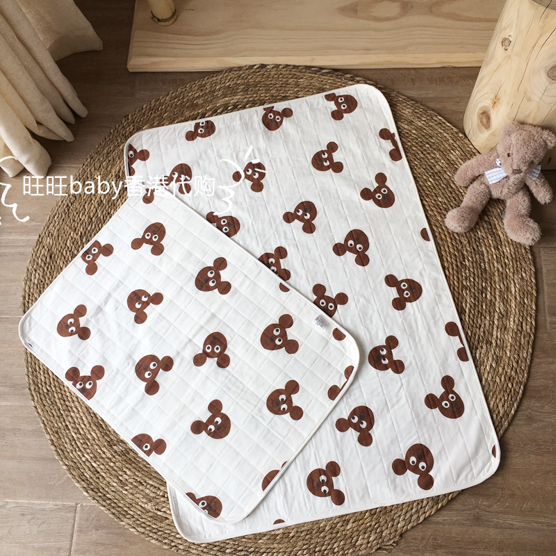 Hong Kong Newborn Anti-Urine Mat Baby Supplies Waterproof washable Large Number of Menstrual Aunt Mattresses Extra-large Pure Cotton Overnight