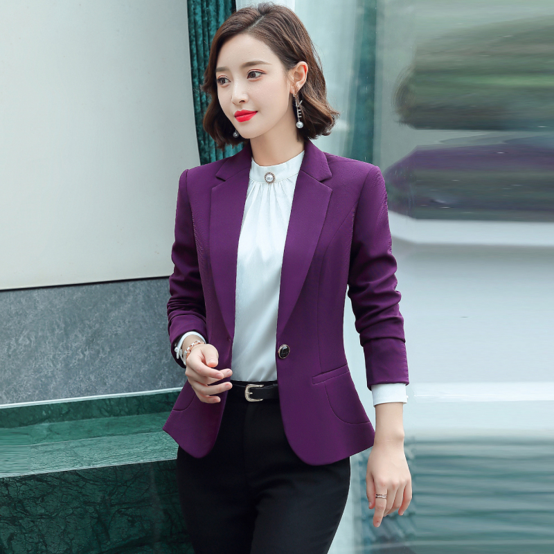 Purple Blazer for Women, Spring and Autumn 2026 New Style, Slim Fit, Elegant, Petite, Suitable for Important Occasions, Beautiful Suit