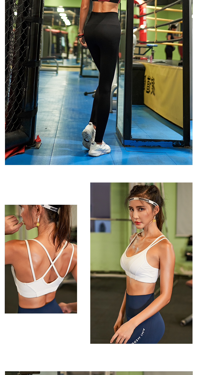 Thật vậy, dây đeo vai mỏng thể thao đồ lót nữ đẹp trở lại tập hợp rập khuôn yoga áo chống sốc chạy tập thể dục áo ngực áo gym nữ
