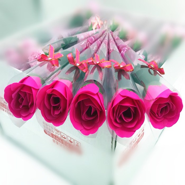 Túi mô phỏng đơn Bao bì Hoa hồng giả Hoa hướng dương Xà phòng xà phòng Bó hoa Ngày Valentine Quà tặng - Hoa nhân tạo / Cây / Trái cây hoa giả đẹp
