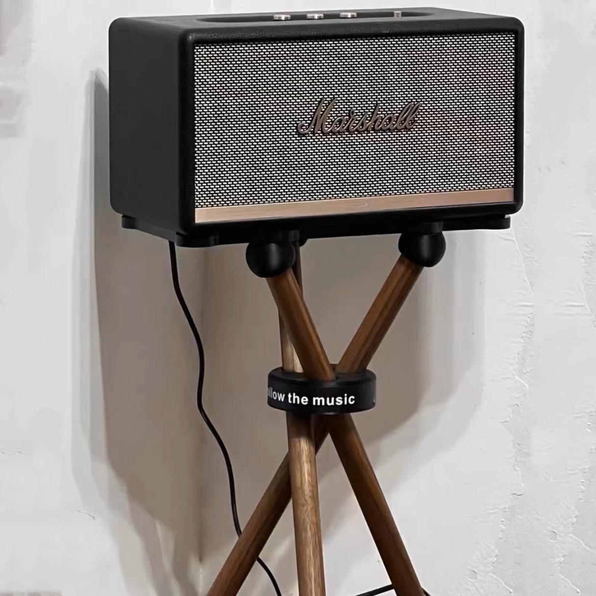 (Triple Wood) Marshall Sound Bracket Acton Stanmore Woburn Solid Wood Shelf Speaker Holder-Taobao