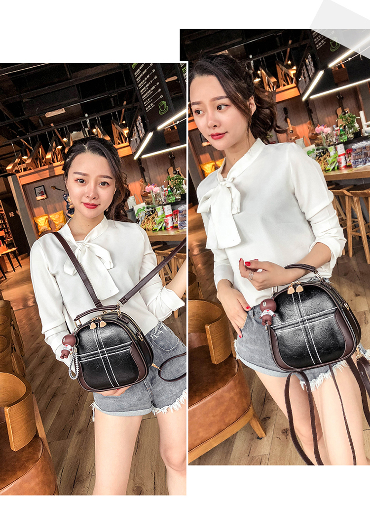 Túi xách nữ 2018 mới sóng thời trang hoang dã vai nữ xách tay nhỏ túi tròn nhỏ mini túi Messenger đơn giản tui xach nu hang hieu