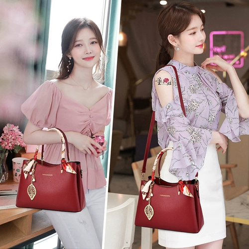 Красная сумка через плечо для невесты, премиум класс