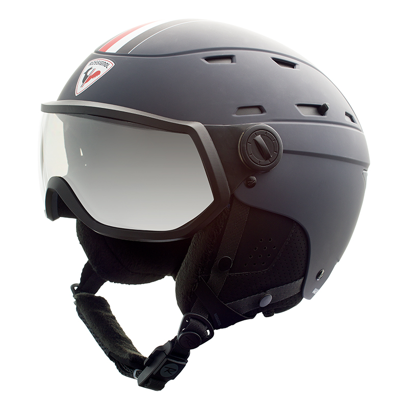 French ROSSIGNOL golden rooster men's ski helmet goggles helmet mirror integrated ski helmet protection safety