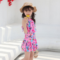 Girls swimsuit 2022 The new childrens baby boy fashion foreign air little fresh and cute one-piece swimsuit