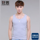 Vest nam mùa hè vai-to-vai đáy vest nam tay t-shirt Hàn Quốc phiên bản chặt chẽ tập thể dục thể thao đổ mồ hôi vest mồ hôi mồ hôi mồ hôi bông