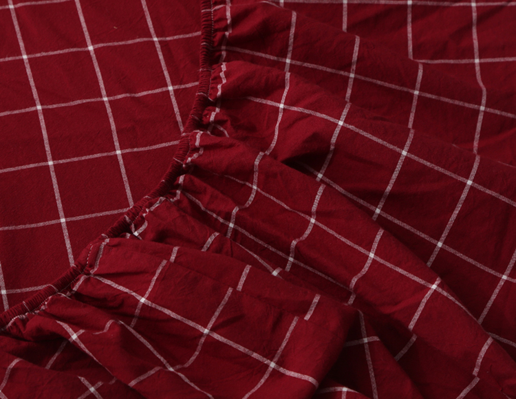 Giường cotton không in tờ AA phiên bản sản phẩm cotton đơn 1,5m 1,8m giường đơn vải đã giặt - Trang bị Covers ga giường chun
