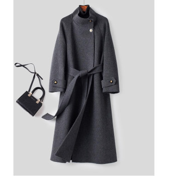 5975秋冬2024新款高端宽显瘦长款松纯绵羊毛双面羊绒大衣毛呢外套