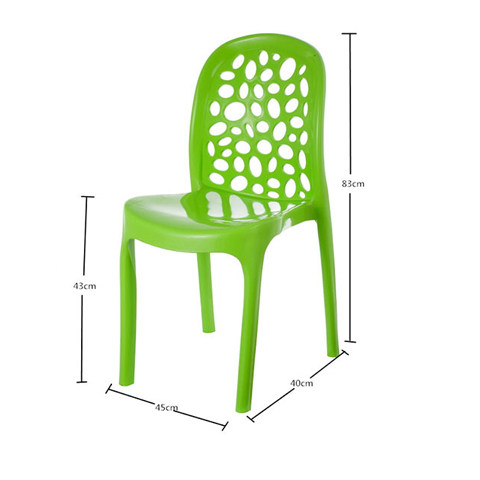 Thickened Modern Plastic Dining Chair Minima Casual Chair Coffee Creative Backrest Office Meeting Outdoor Plastic Chair